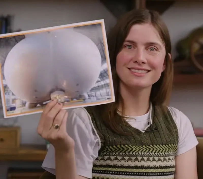 Vic Michaelis - Vic Michaelis holding odd picture